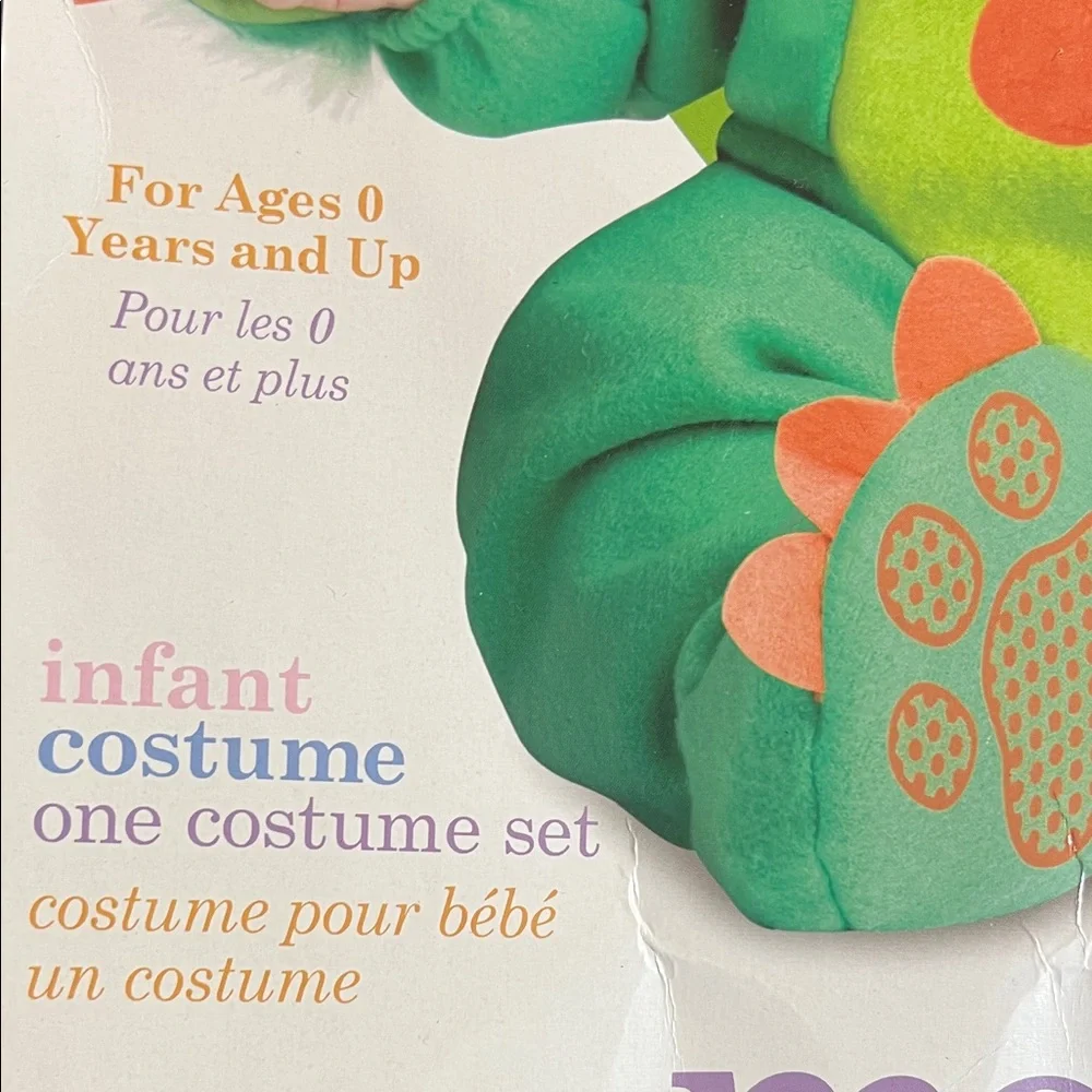 Green and Orange Polka Dot Monster Costume by Baby Boo. Ages 0 and up. 18-24 max